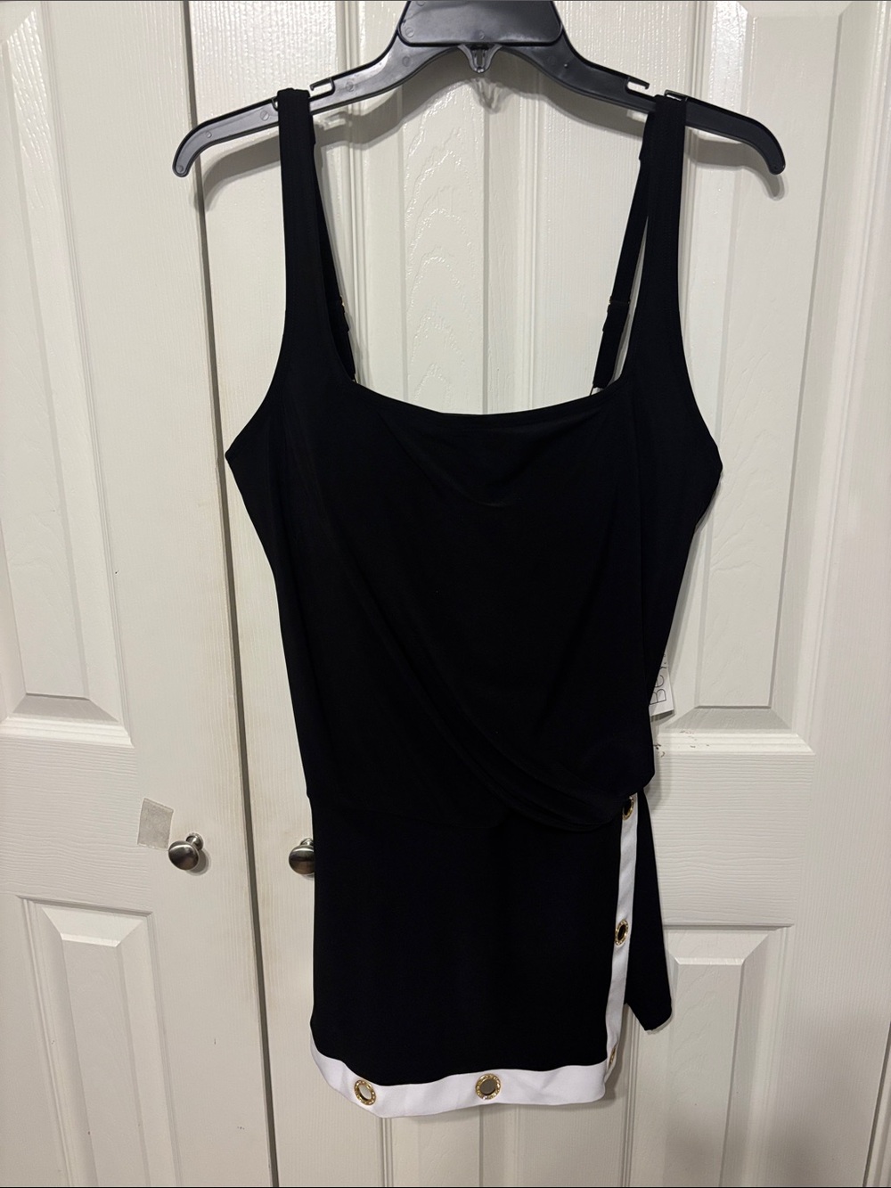 Beyond Control Color Block Plus Swim Dress